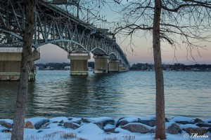 Evening Descends on the Coleman Bridge